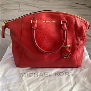 Red Micheal Kors purse